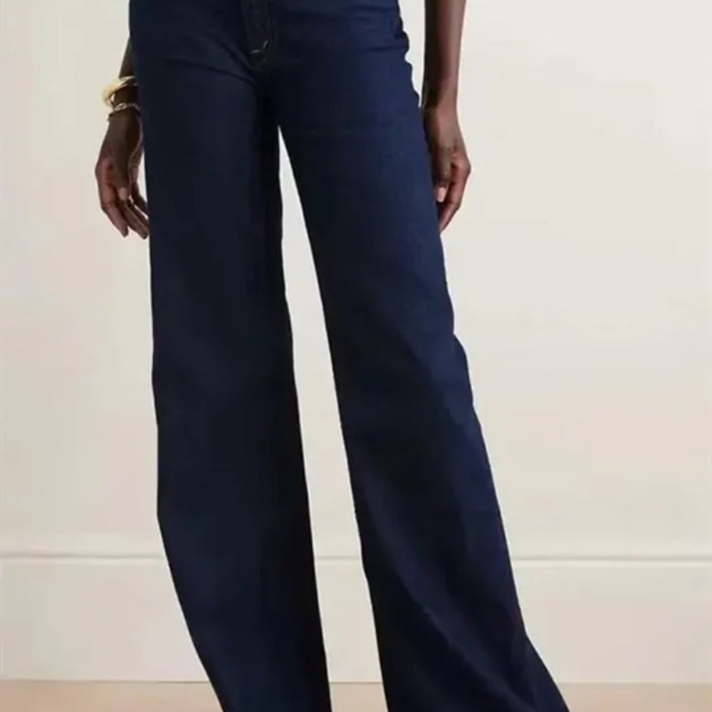 Mother Denim dark wash flared jeans